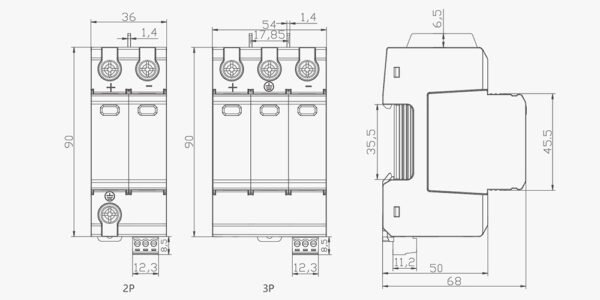 Photovoltaic DC Surge Protective Device YCS8-S - Image 7